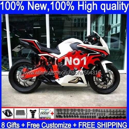 CBR650F For HONDA CBR650 white glossy CBR 650 F 109MC.33 CBR 650F 2011 2012 2013 2014 2015 2016 CBR-650F 11 12 13 14 15 Fairing