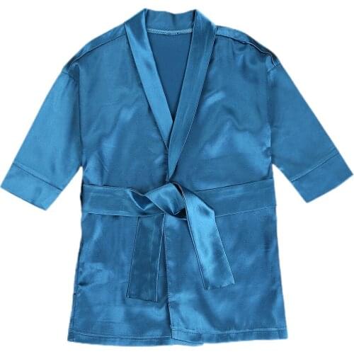 OPPERIAYA Baby 2-piece Outfit Set Long Sleeve Solid Color Bathrobe and Belt Set for Kids Baby Boys Girls