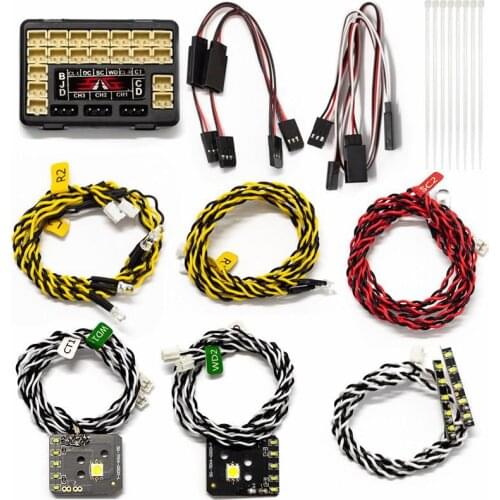 Suitable for 1/10 simulation climbing car TRX-4 G500 TRAXXA special lights TRX4 G500 linkage light group headlights roof lights