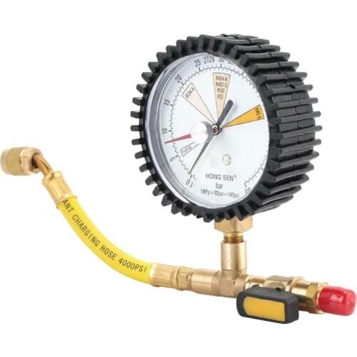 Air Conditioner Nitrogen Pressure Gauge Regulator for R134a R22 R407C R410A