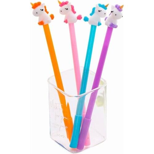 Cute Unicorn Gel Pen Creative Student Stationery Cartoon Girl Water Pen Girl Heart Series Office Signature Pen