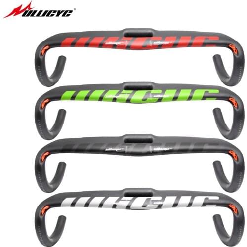Ullicyc Newest 4color Logo Sticker Road Bike Curved Handlebar UD Matte/gloss Carbon Fibre Road Bicycle Handlebar Road Bike Parts