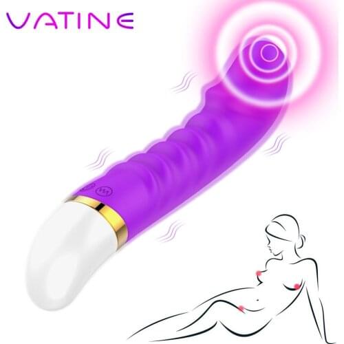 VATINE 12 Speed G-spot Dildo Vibrator Vagina Clit Massager Sex Toys for Woman Waterproof Female Masturbator
