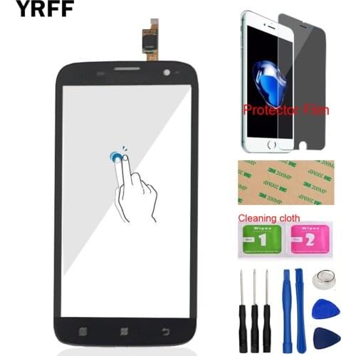 Phone Touch Screen For Lenovo A859 A 859 Touch Screen Touch Digitizer Panel Front Glass Sensor Tools Protector Film Adhesive