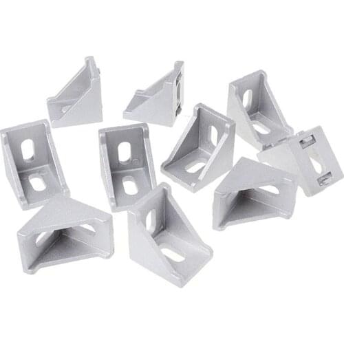 10pcs 3030 Corner Fitting Angle Decorative Brackets Aluminum Profile Accessories L Connector Fasten Connector