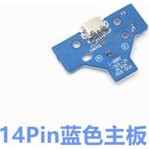 10pcs JDS-001 JDS-011 12pin 14pin USB Charging Port Connector Socket Circuit Board For Playstation PS4 Controller Power Charger