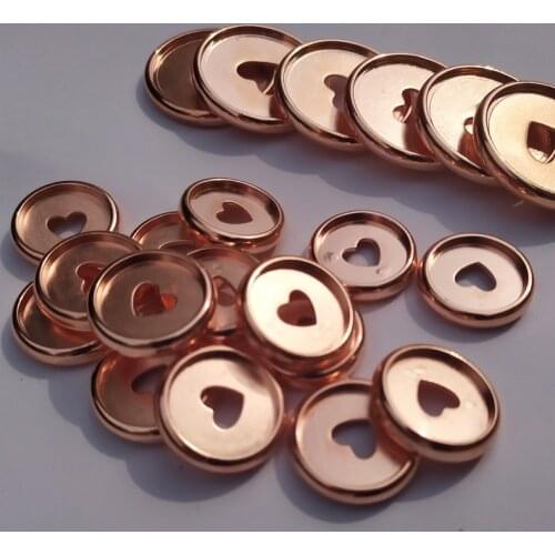 11PCS Rose Gold Binding Mushroom Hole Buckle DIY Notebook Plastic Discs Button Binder Accessories Buckle Mushroom Hole Book