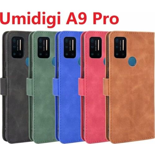 2021 Wallet PU Leather For UMIDIGI A7 A9 Pro Flip Case Magnetic Book Stand Card Protective Cover