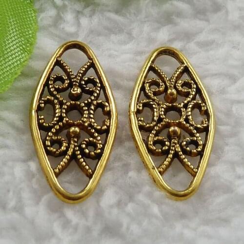 360 pieces gold plated nice connectors 24x11mm #879