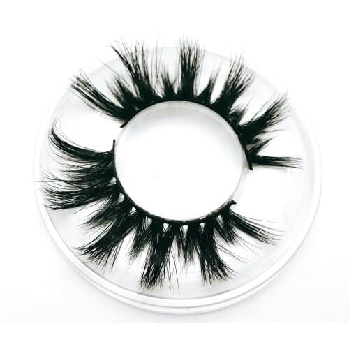 5D Mink Eyelashes bulk round box Fluffy Dramatic Eyelashes Makeup Wispy Mink Lashes Natural Long False Eyelashes