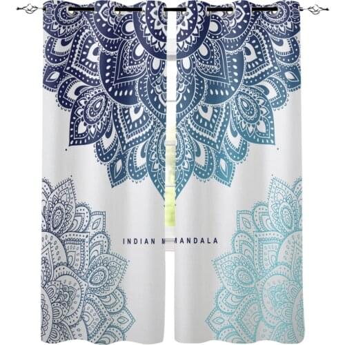 Indian Mandala Abstract Curtains for Living Room Children Bedroom Decoration Home and Kitchen Products Windows Drapes