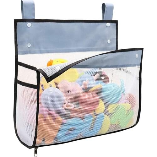 Greater Capacity Bath Toy Organizer, Extra Large Opening Bathroom Toy Holder, Bottom Zipper Bathtub Toy Storage Bag