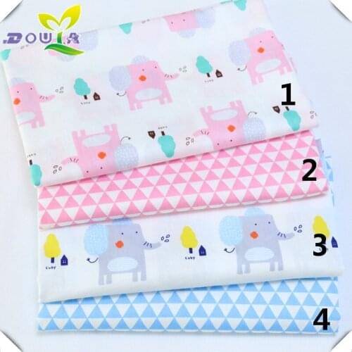 The baby wrapped cotton cloth cartoon elephant Nursery Bedding fabric Cotton Dress Gown children