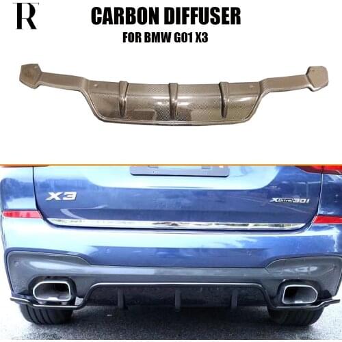 G01 3D Style Carbon Fiber Rear Bumper Diffuser for BMW New X3 With M Package 2018 up