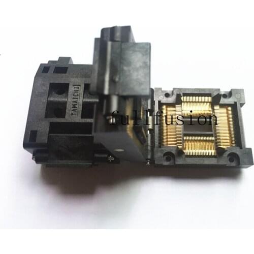 IC51-1004-814-6 TQFP100P IC Test Socket 0.65mm Pitch Body size 14x20mm LQFP100P Yamaichi Burn in Socket