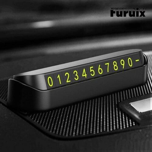 Car Temporary Parking Card 2 Colors Hidden Phone Number Card Board Car Interior Accessories 13x3.5cm