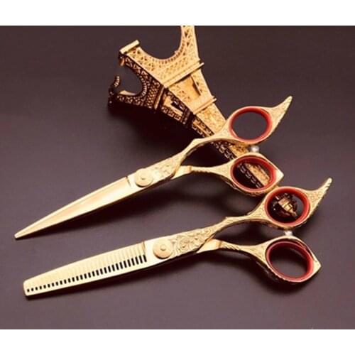 Collection Level 18 K Tungsten Steel Hair Salon Cutting Barber Haircut Thinning Shear Scissors Hairdressing Hair Tools Scissors