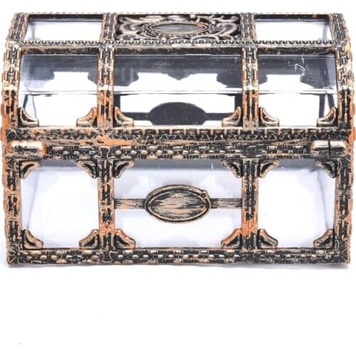 Money Container Storage Box Toys Transparent Pirate Anime Toys For Children Pirate Crystal Gem Treasure Box Toy Figures Plastic