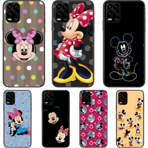 Fashion 2021 disney cartoon mouse funny cartoon Phone Case For XiaoMi Redmi Note 11 10 9S 8 7 6 5 A Pro T Y1 Anime Black Cover S