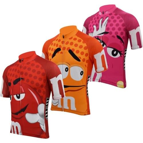 Men pink cycling jersey red short sleeves clothing triathlon mtb jersey orange maillot ciclismo hombre