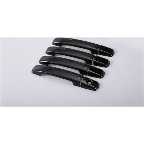 Exterior Car Door Handle Cover Door Bowls Moulding Trim for Nissan Qashqai 2008-2015 Glossy Black