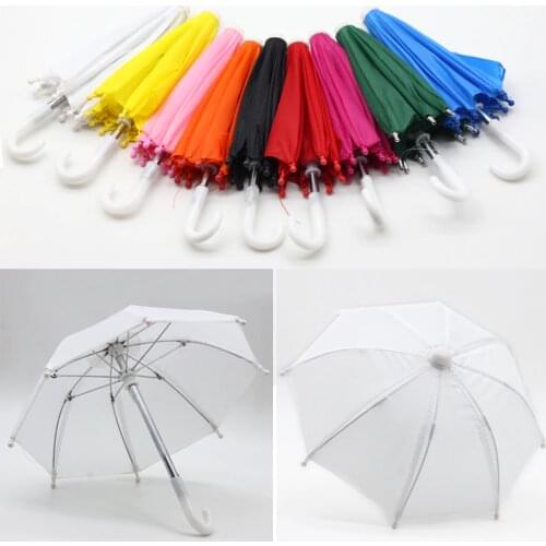 New Style BJD 1/3 1/4 Mini Umbrella Rain Gear For 18 Inch baby Doll Life Journey Dolls Accessory Birthday Gift For Children