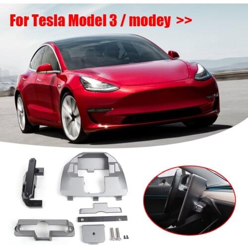For Tesla Model 3 Y 2017-2020Center Navigation Screen Rotation Mount Holder Turn Left and Right Car Modification Accessories