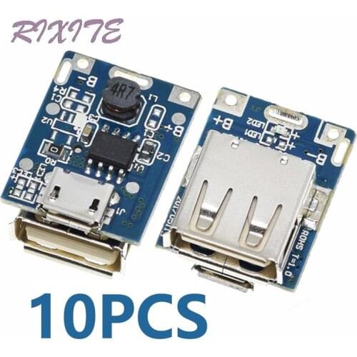 5V Boost Step Up Power Module Lithium LiPo Battery Charging Protection Board LED Display USB for DIY Charger 134N3P Program