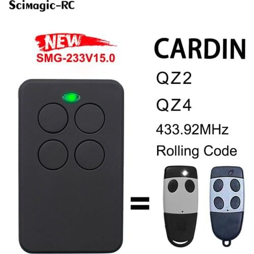 Scimagic-RC Cardin S449 Remote Control Compatible CARDIN S449 QZ2 QZ4 Garage Gate Remote Control Wireless Transmitter Opener