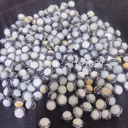 Silver European pearl oval fashion simple personality generous jewelry pendant female gifts