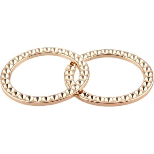 Light Gold O Ring D Rings Belt Buckle Leather Craft Garment Bag Strap Hardware accessories More Sizes 5mm Thickness DIY Parts