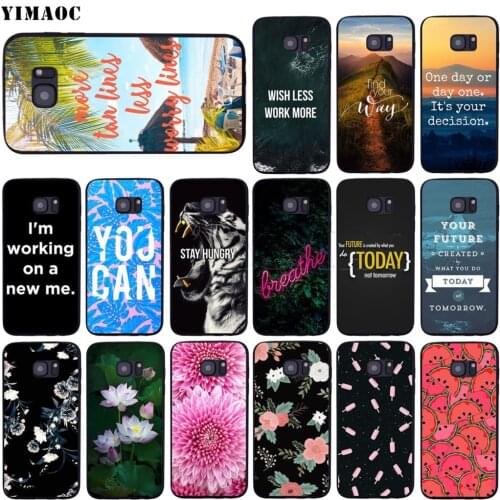 YIMAOC Inspirational Motivational Case for Samsung Galaxy A7 A8 A9 A10 A20 A30 A40 A50 A70 M10 M20 M30 S10e J6 Plus