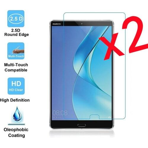 2Pcs Tablet Tempered Glass Screen Protector Cover for Huawei MediaPad M5 8.4 Inch HD Full Coverage Protective Film