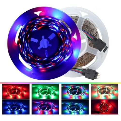 10M RGB LED Strip Lights With 24key Remote Controller Color Changing Rope Lights Tape Lights Flexible Decorative Light Strips