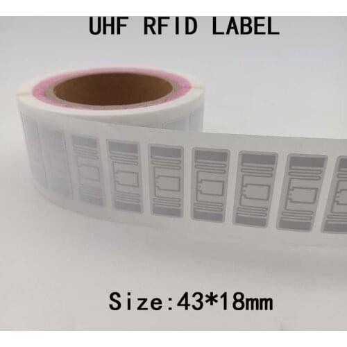100pcs ISO18000-6C UHF RFID Printable Rewritable Long Range Factory Price Passive Electronic Label Adhesive Sticker Tag