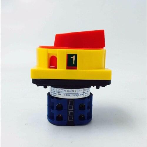 20A 2 Section Power Supply Cut Off Switch Can Padlock Defence Misoperation Universal Change-over Switch Machine Tool