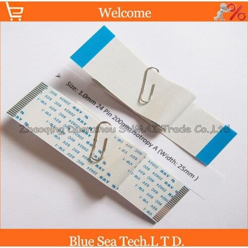 24Pin FFC/FPC Flexible Flat Cable 1.0mm pitch 24 pin 200mm Isotropy(A) or Anisotropy(B) cable,AWM 20624,80C 60V VW-1