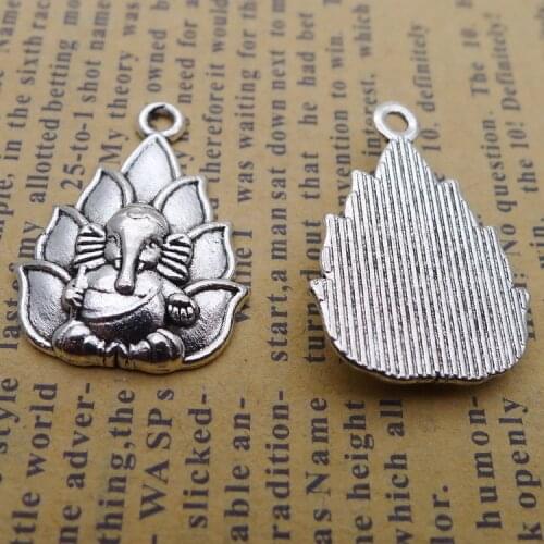 5 pieces/lot 18*25mm figure of Buddha charm Antique silver color Alloy necklace pendant bracelet key chain DIY jewelry accessory