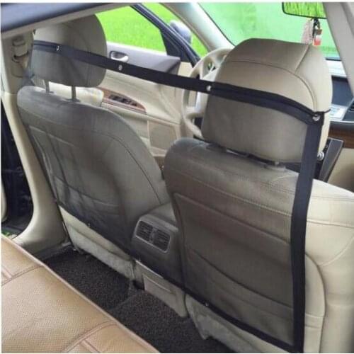 Car Pet Isolation Net Block Barrier Partition Screen Pet Barrier Mesh Front Seats Back Guard Safety Oxford Net Blocks 115x62cm