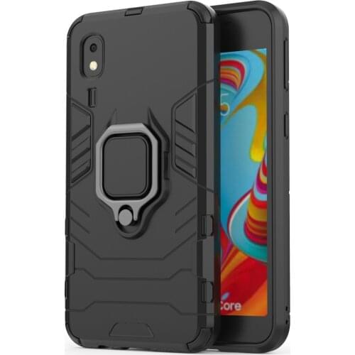 Armor Shockproof Ring Holder Case For Samsung Galaxy A2 Core Hard PC Soft TPU Hybrid Rugged Back Cover