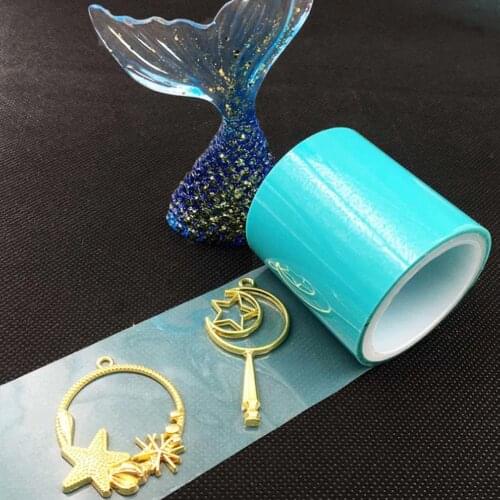 Paper Tapes Masking Seamless For Metal Frame Epoxy Pendant Charm Crafts UV Mold Open Setting Jewelry Resin Adhesive Making X5J9