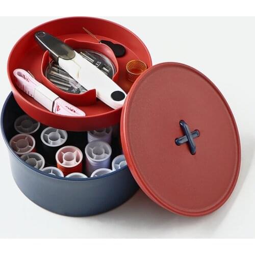 Household button sewing box set Portable sewing kit small storage box sewing kit sewing tool