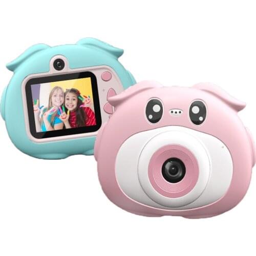 Children Digital Camera 2.0 Inch Camera Cartoon Toy Camera for Children Dual Lens Video Camera with Puzzle Game Camera for kid