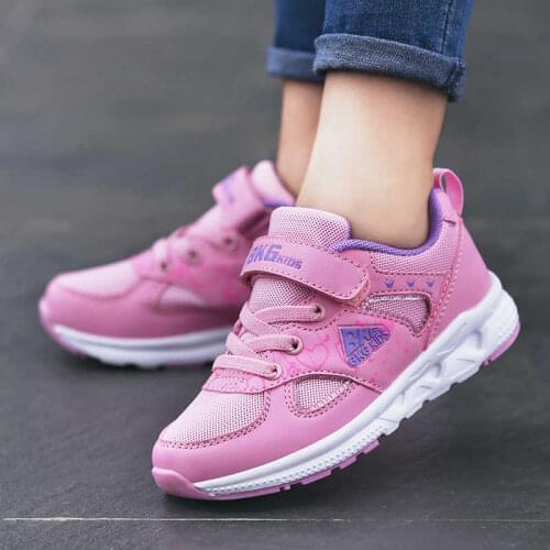 Kids sneakers girls sport shoes Spring Autumn Breathable mesh running shoes cushion Outdoor gym Shoes children Tenis Infantil