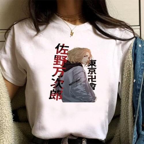 Anime Tokyo Avengers Manjiro Sano T Shirt Harajuku Hip hop fashion Summer Short Sleeve Male T-shirt