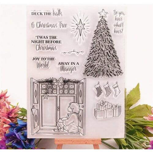 Hot selling window transparent clear stamp / silicone seal roller stamp DIY scrapbook album / card production