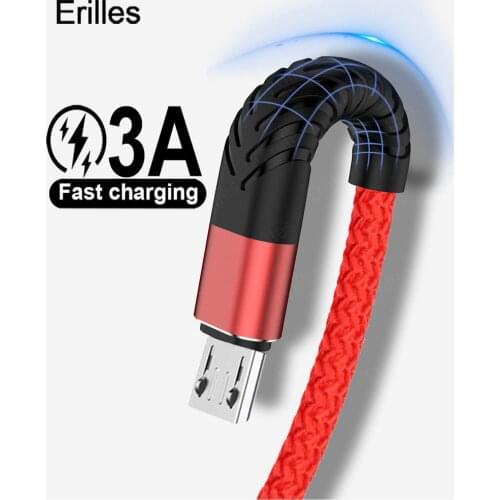 3A Fast Charger micro usb Cable Data Line For SAMSUNG Xiaomi Huawei oneplus Fast Charging Wire Android USB Phone Charger Cables