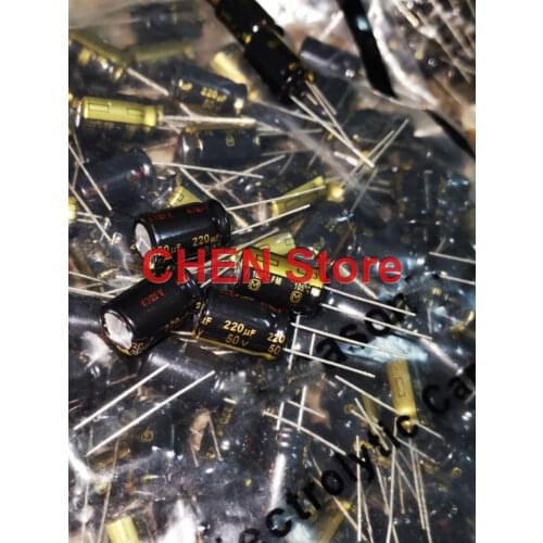 20PCS matsushita capacitor FM Series 50V220UF 10X16MM ultra low internal resistance Electrolytic Capacitor 220uf 50v