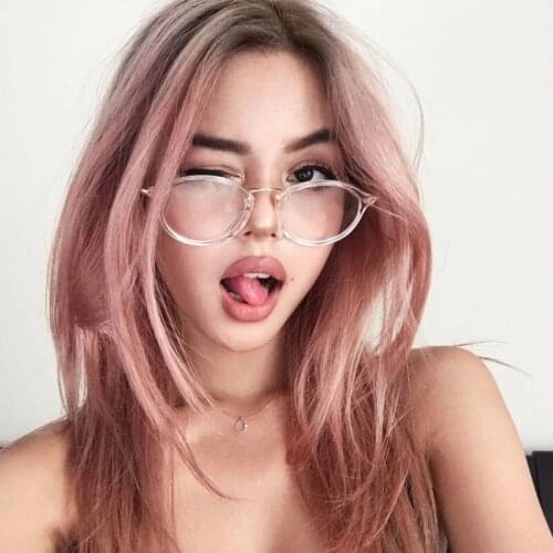 Round Glasses Frame Blue Light Glasses For Women Luxury Transparent Eyeglasses Computer Eyeglasses Frames Optical Clear