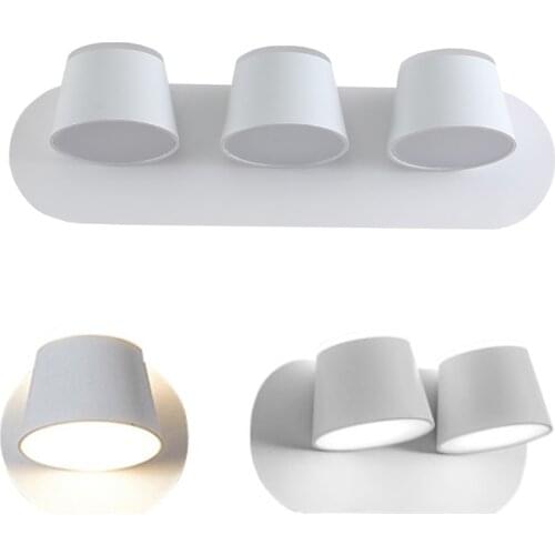 Free Rotatable Wall Lamp 8W 16W 24W Bedside Night Lights Living Room Hotel Aisle Surface Mounted LED Luminaire